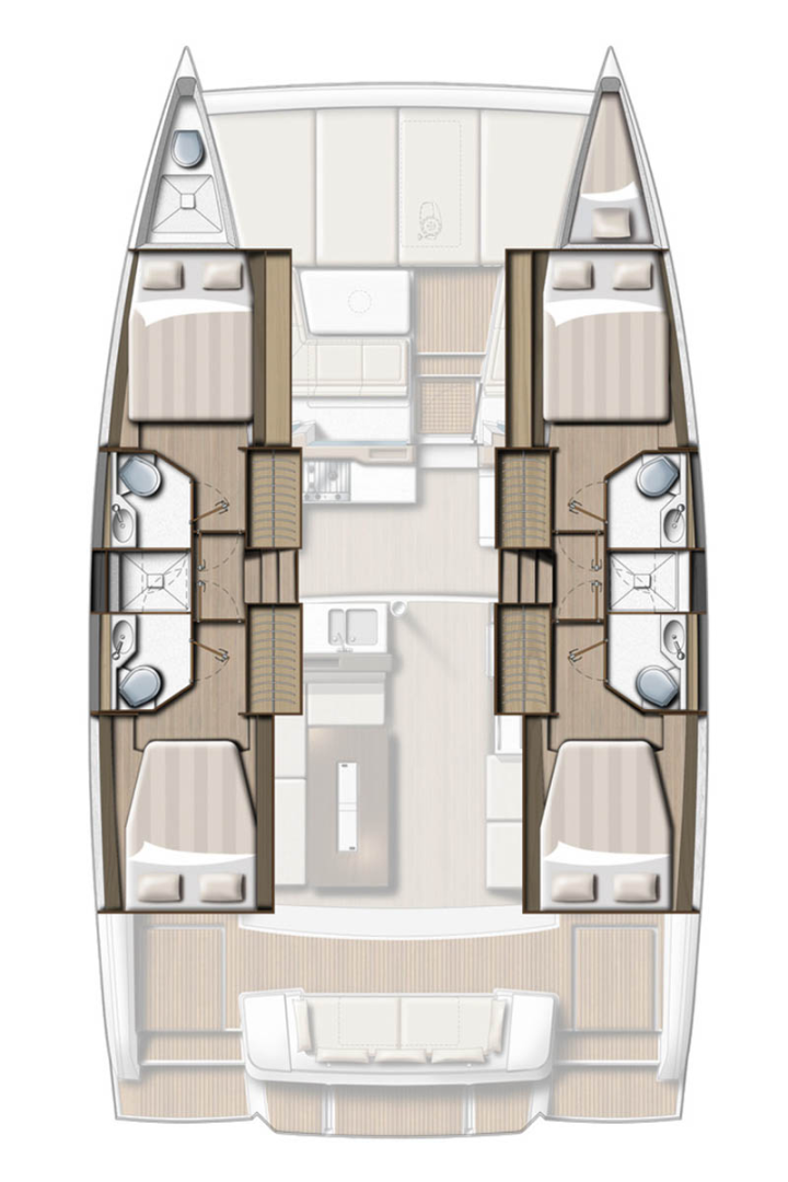 Huur Catamaran met of zonder schipper Bali in Road Town