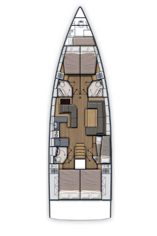 Verhuur Zeilboot in Komolac - Bénéteau Oceanis 51.1