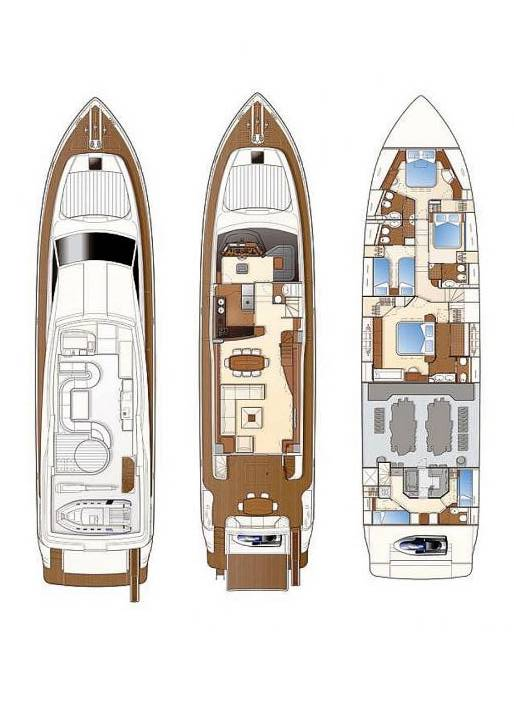 Verhuur Jacht in Glyfáda - Ferretti Ferretti Yachts 830 Flybridge