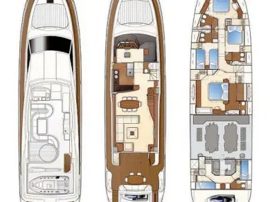 Verhuur Jacht in Glyfáda - Ferretti Ferretti Yachts 830 Flybridge