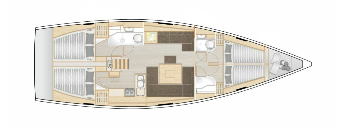 Verhuur Zeilboot Hanse met vaarbewijs