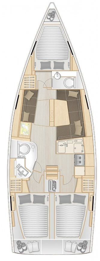 Huur een Hanse Hanse 388 in Sukošan
