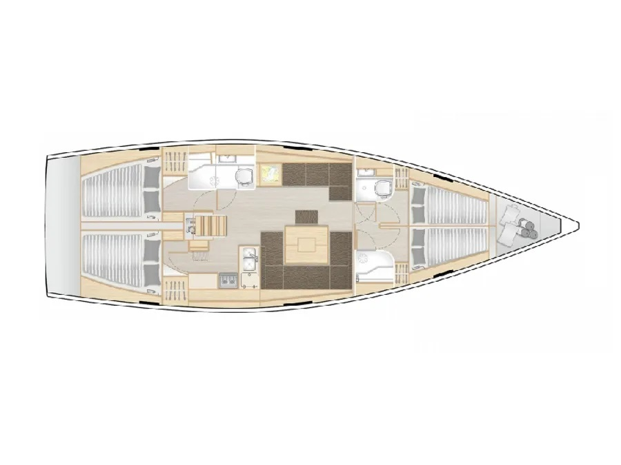 Verhuur Zeilboot in Sukošan - Hanse Hanse 458