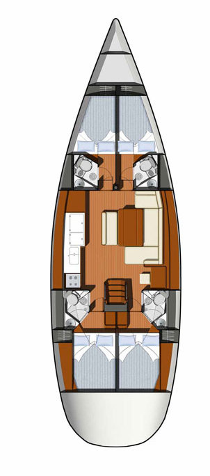 Bootverhuur Sukošan goedkoop Sun Odyssey 49i
