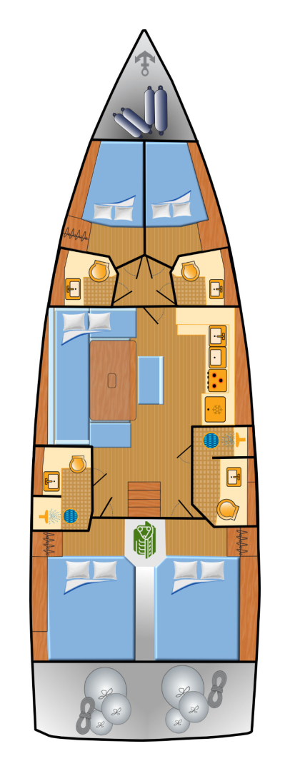 Verhuur Zeilboot in Punat - Dufour Dufour 470