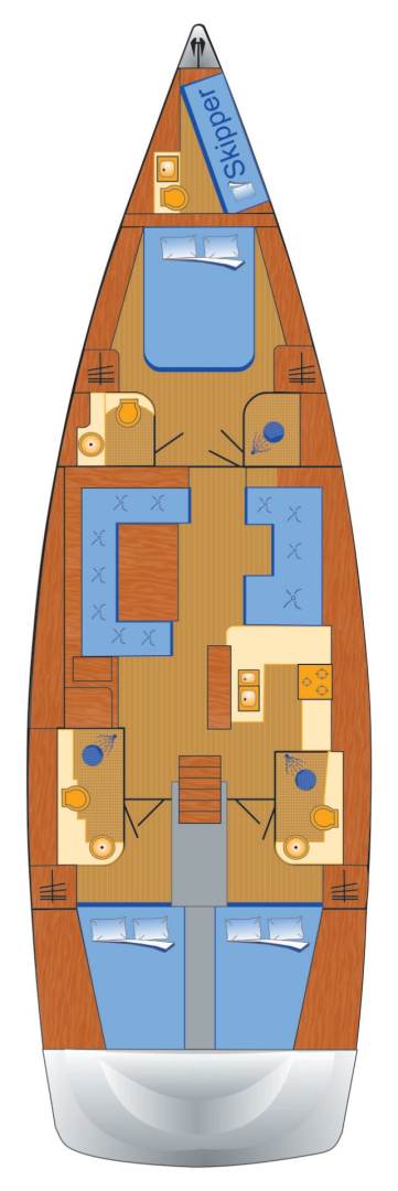 Hanse Hanse 588 te huur van particulier of professional in Biograd na Moru