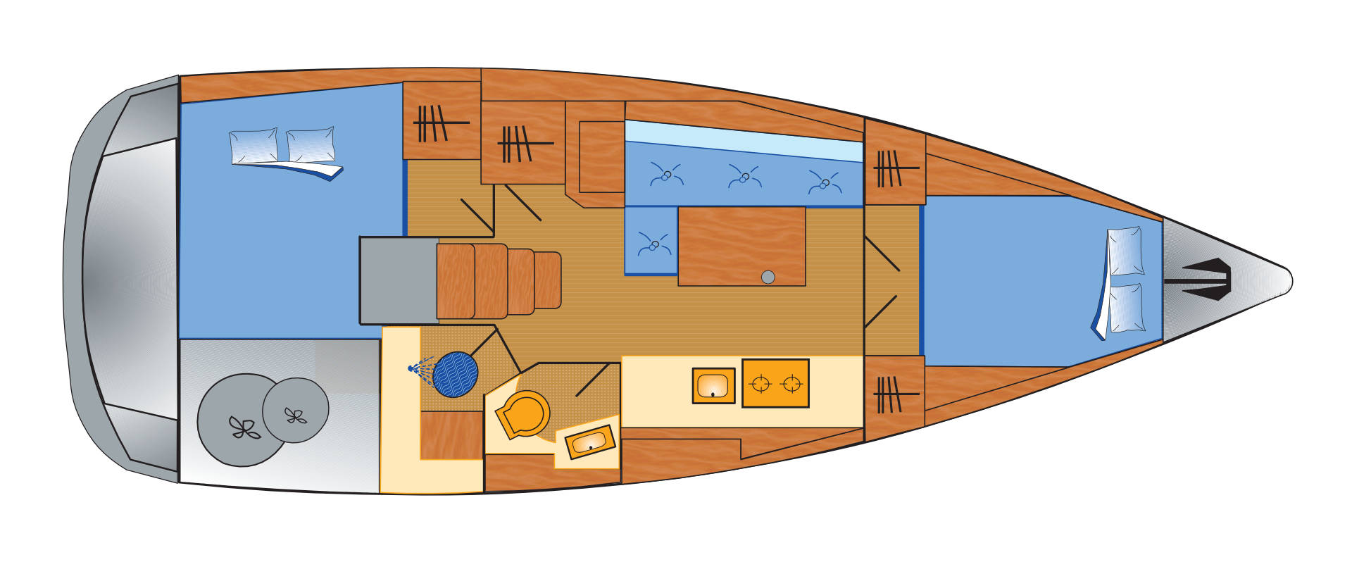 Huur een Bénéteau Oceanis 38.1 in Rogoznica