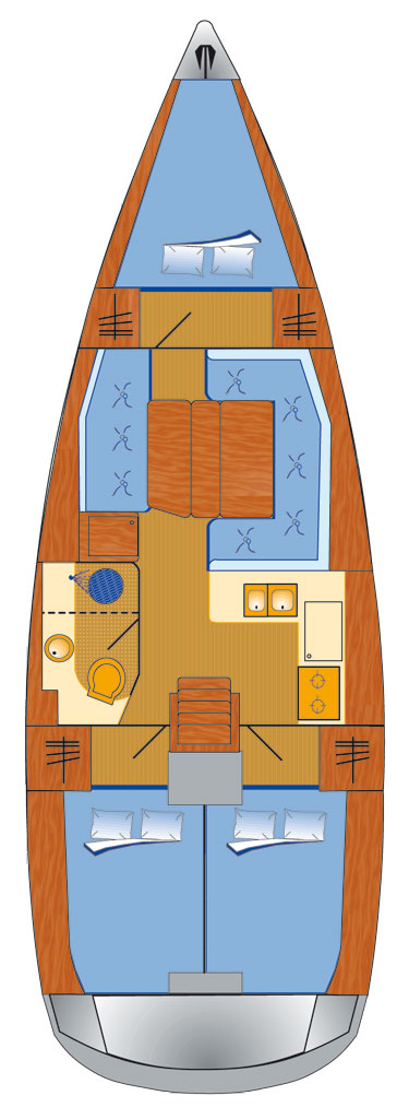 Huur een Jeanneau Sun Odyssey 389 in Rogoznica