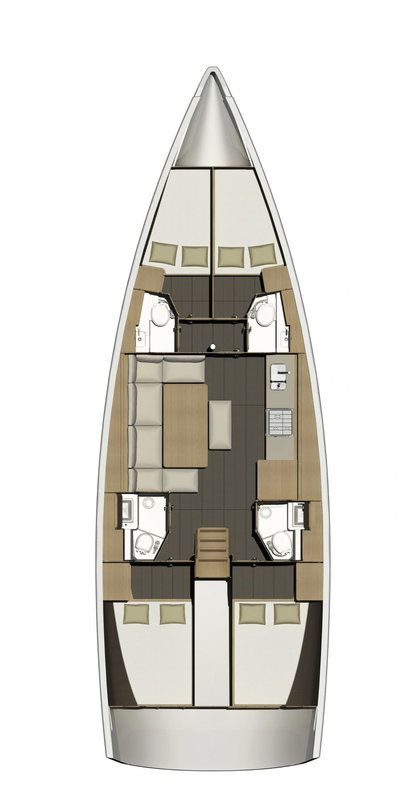 Bootverhuur Šibenik goedkoop Dufour 460 Grand Large