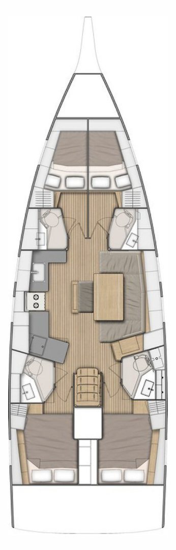 Huur een Bénéteau Oceanis 46.1 in Biograd na Moru