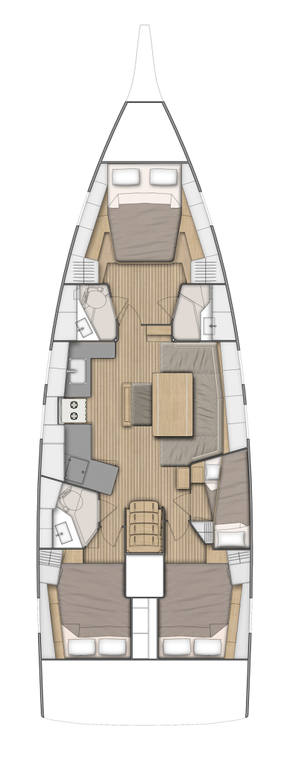 Verhuur Zeilboot in Komolac - Bénéteau Oceanis 46.1