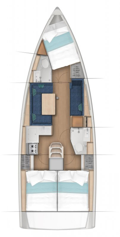 Huur een Jeanneau Sun Odyssey 380 in Komolac