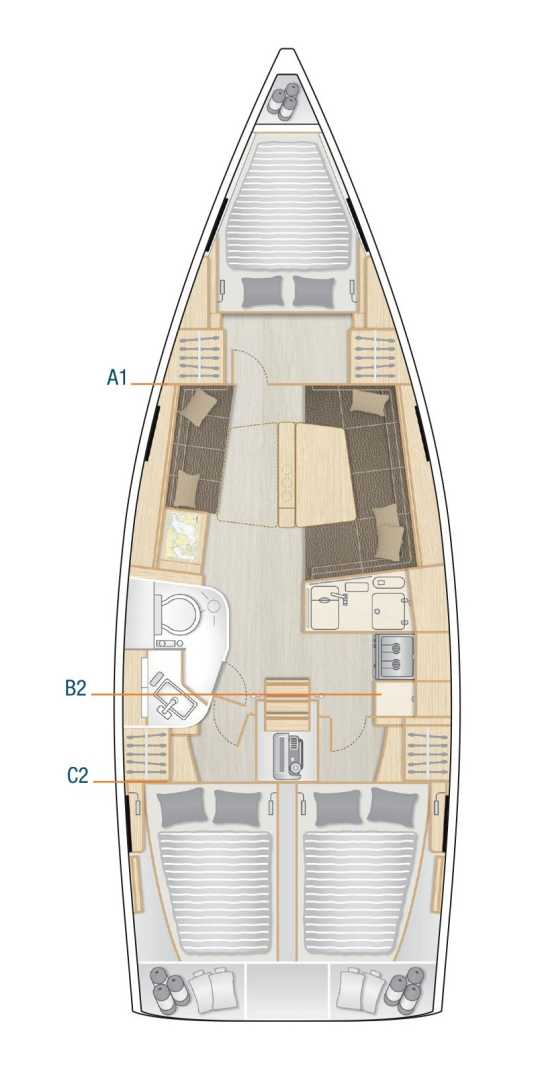 Huur een Hanse Hanse 388 in Pula