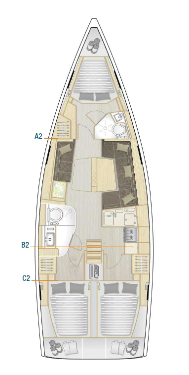 Bootverhuur Komolac goedkoop Hanse 418