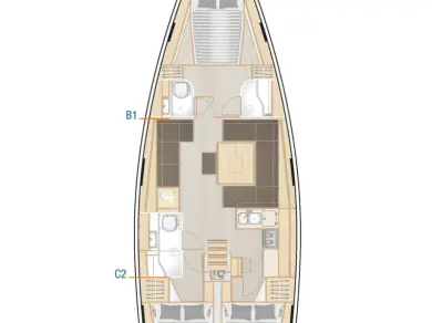 Bootverhuur Sukošan goedkoop Hanse 458
