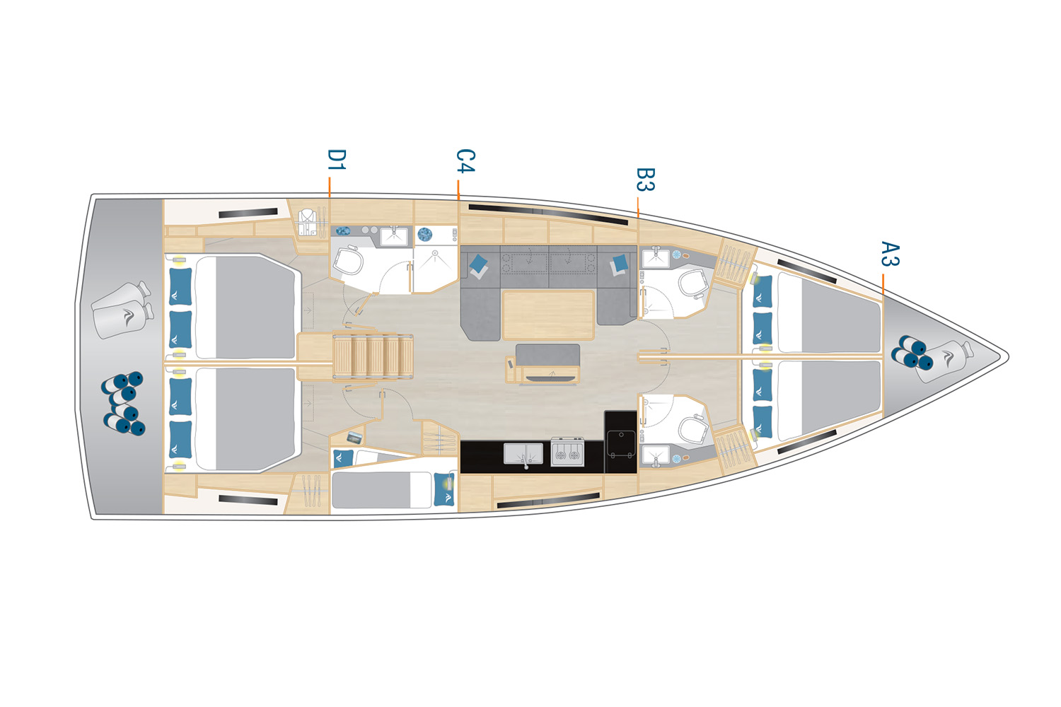 Bootverhuur Hanse Hanse 460 in Komolac via SamBoat