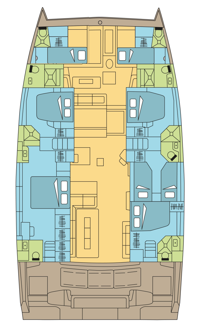 Verhuur Catamaran in Palma de Mallorca - Bali Bali 5.4