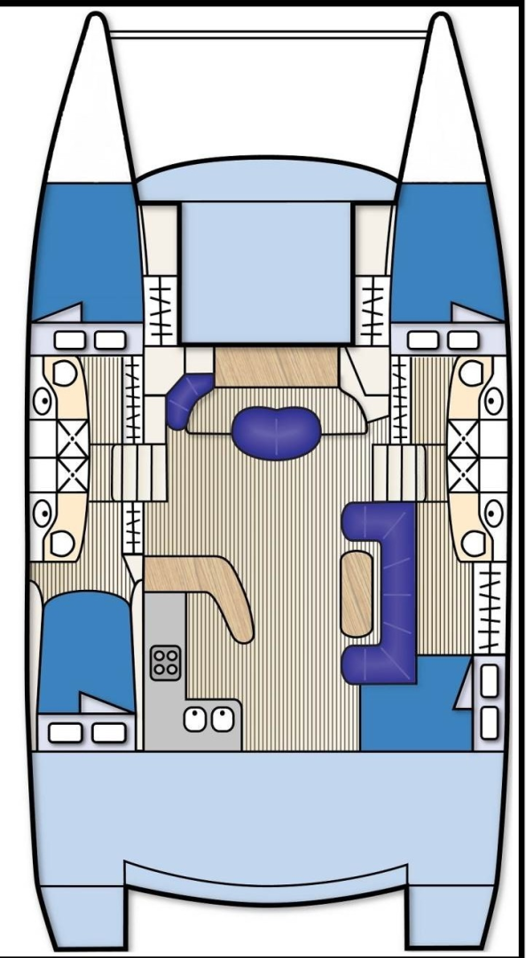 Verhuur Motorboot Fountaine Pajot met vaarbewijs