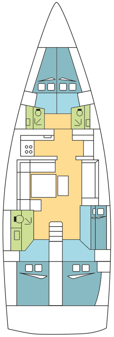 Bootverhuur Dufour Dufour 500 Grand Large in Jolly Harbour via SamBoat