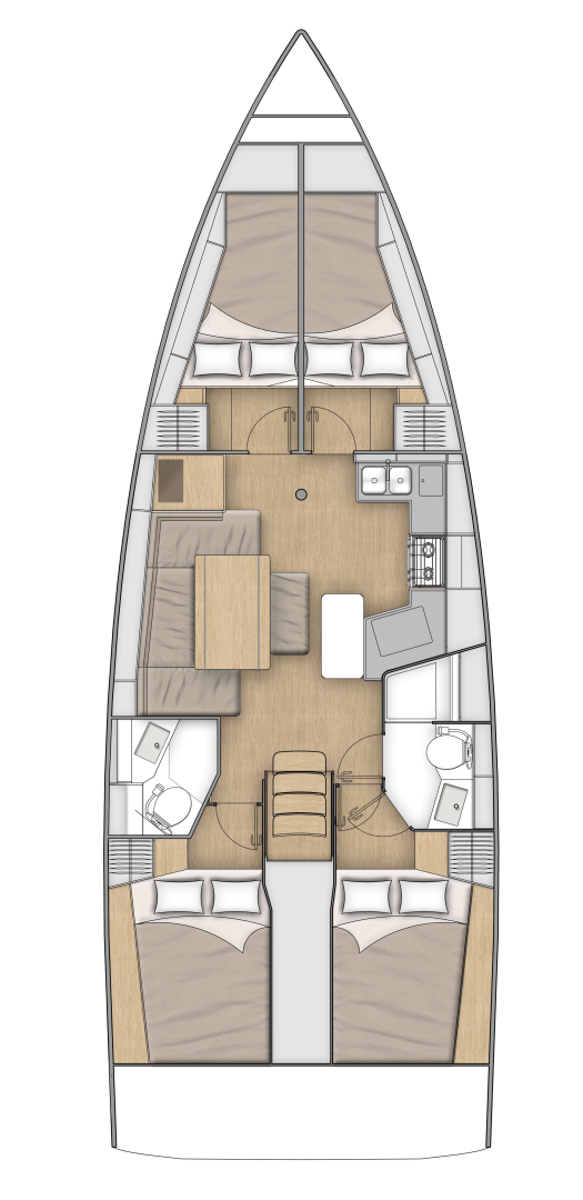 Verhuur Zeilboot Bénéteau met vaarbewijs