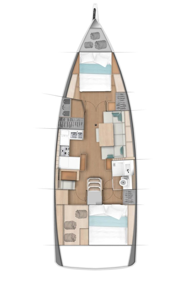 Huur een Jeanneau Sun Odyssey 440 in Road Town