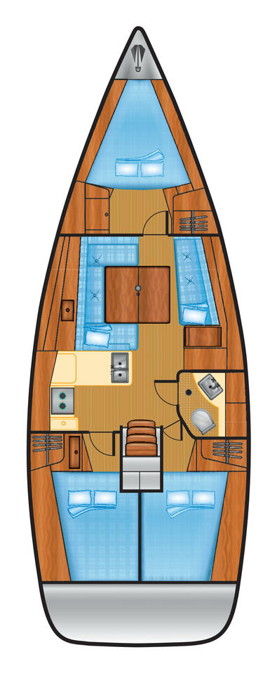 Verhuur Zeilboot Bénéteau met vaarbewijs