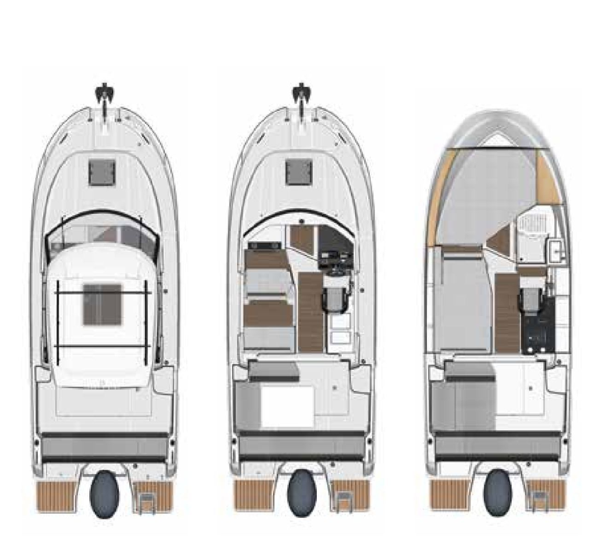 Verhuur Motorboot Jeanneau met vaarbewijs