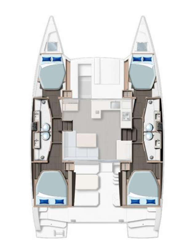 Huur Catamaran met of zonder schipper Leopard Catamarans / Robertson & Caine in Procida