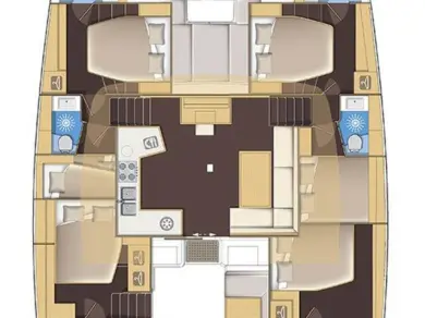 Verhuur Catamaran Lagoon met vaarbewijs