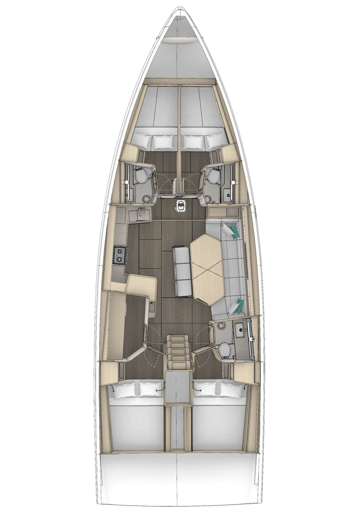 Verhuur Zeilboot Dufour met vaarbewijs