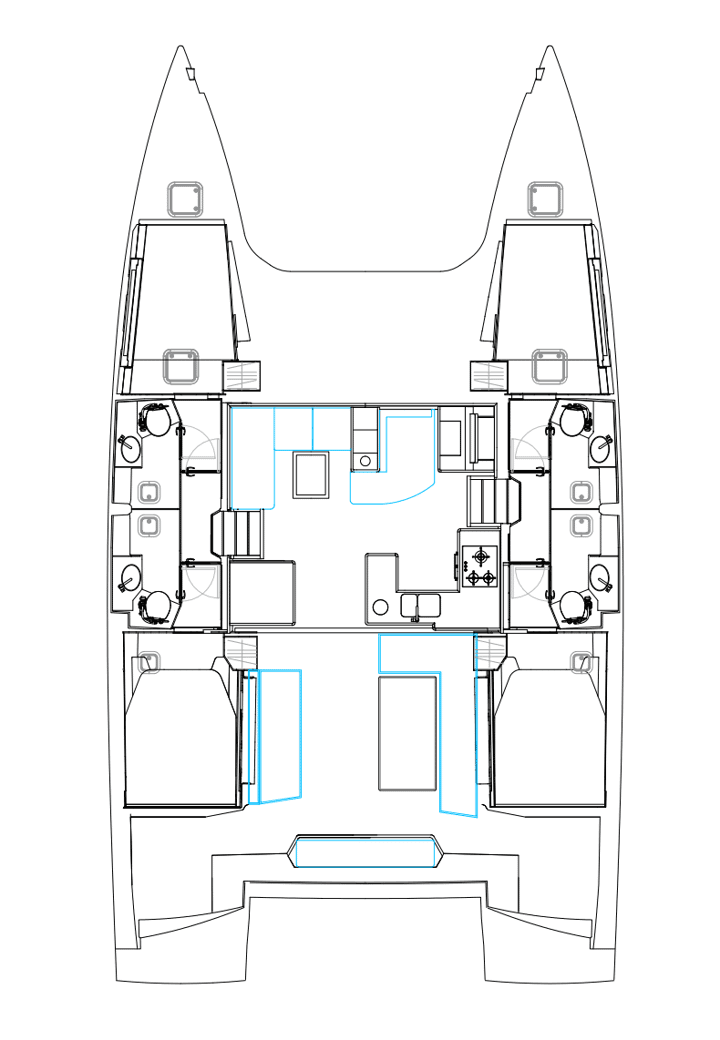 Huur Catamaran met of zonder schipper Nautitech in Road Town