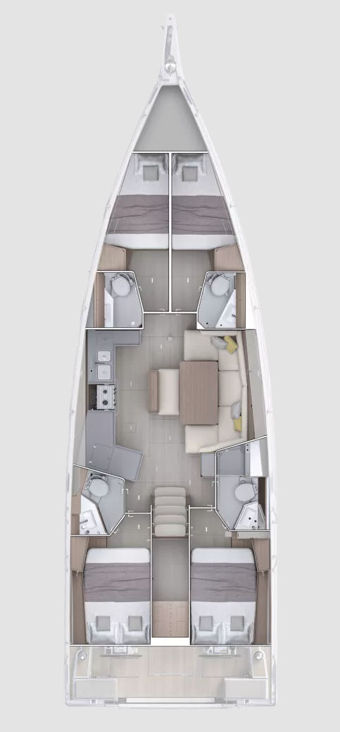 Bénéteau Oceanis 47 - 4 cab. te huur van particulier of professional in Tropea