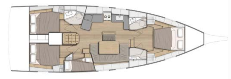 Huur Zeilboot met of zonder schipper Bénéteau in Komolac