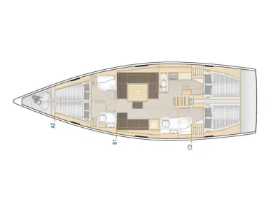 Bootverhuur Biograd na Moru goedkoop Hanse 458