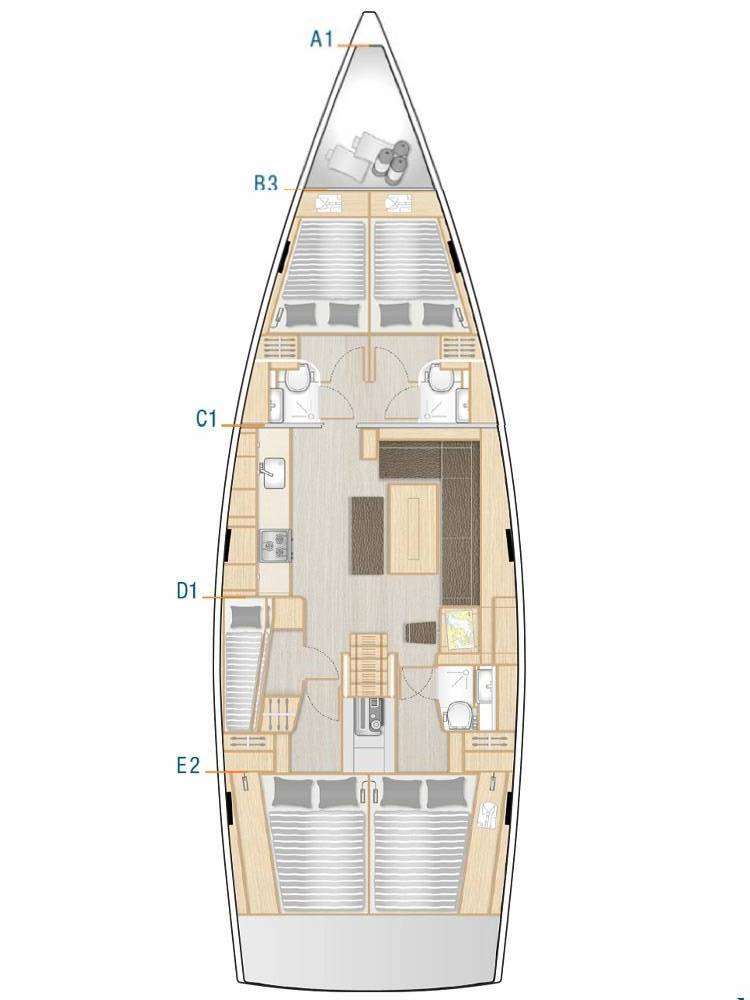 Huur Zeilboot met of zonder schipper Hanse in Seget Donji