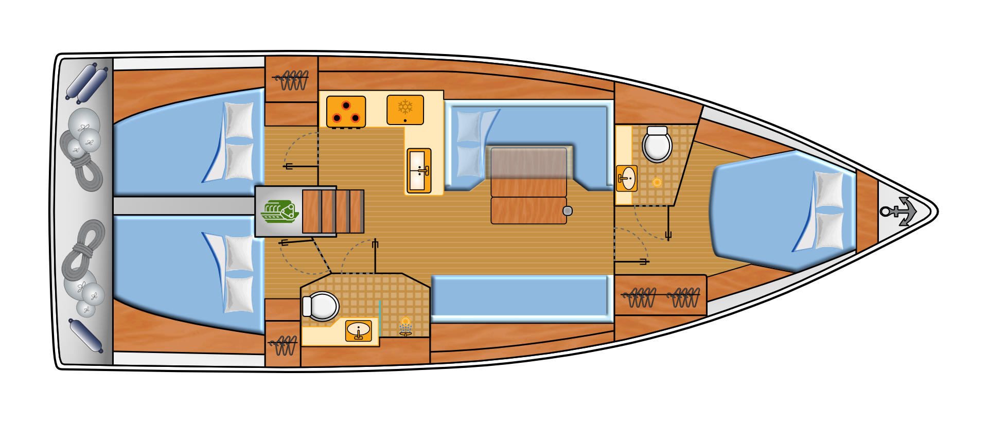 Huur een Hanse Hanse 410 in Pula