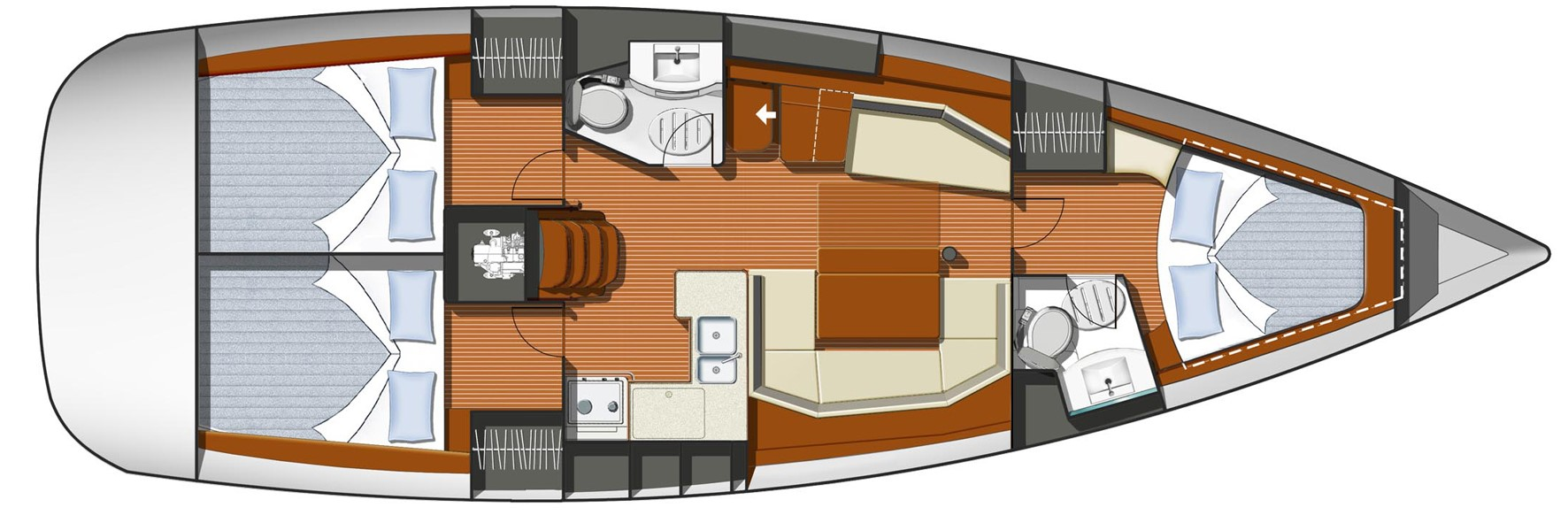 Bootverhuur Biograd na Moru goedkoop Sun Odyssey 42i