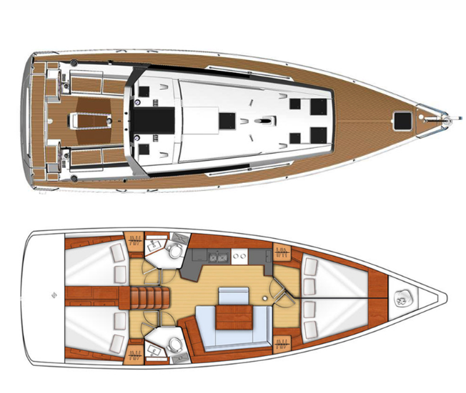 Bootverhuur Lefkáda goedkoop Oceanis 45
