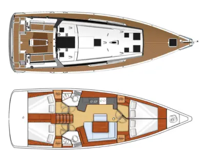 Bootverhuur Lefkáda goedkoop Oceanis 45