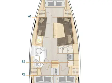 Bootverhuur Kaštela goedkoop Hanse 388