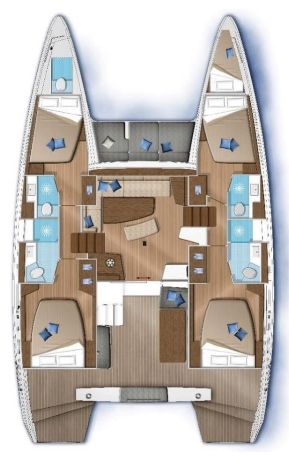 Verhuur Catamaran in Lefkáda - Lagoon Lagoon 42