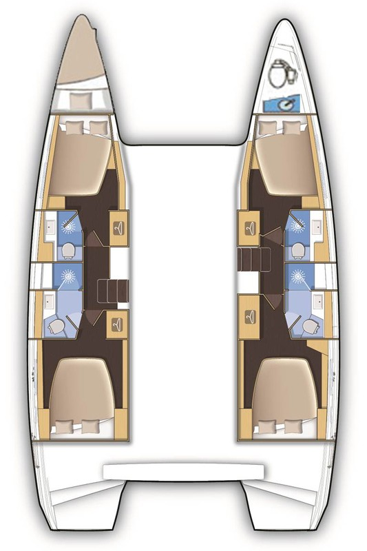 Huur Catamaran met of zonder schipper Lagoon in Lefkáda