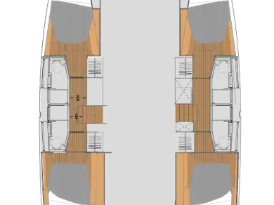 Jachthuur in Frenchtown - Fountaine Pajot Elba 45 via SamBoat