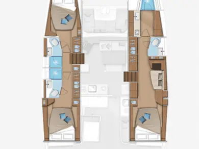 Verhuur Catamaran in Road Town - Lagoon Lagoon 46