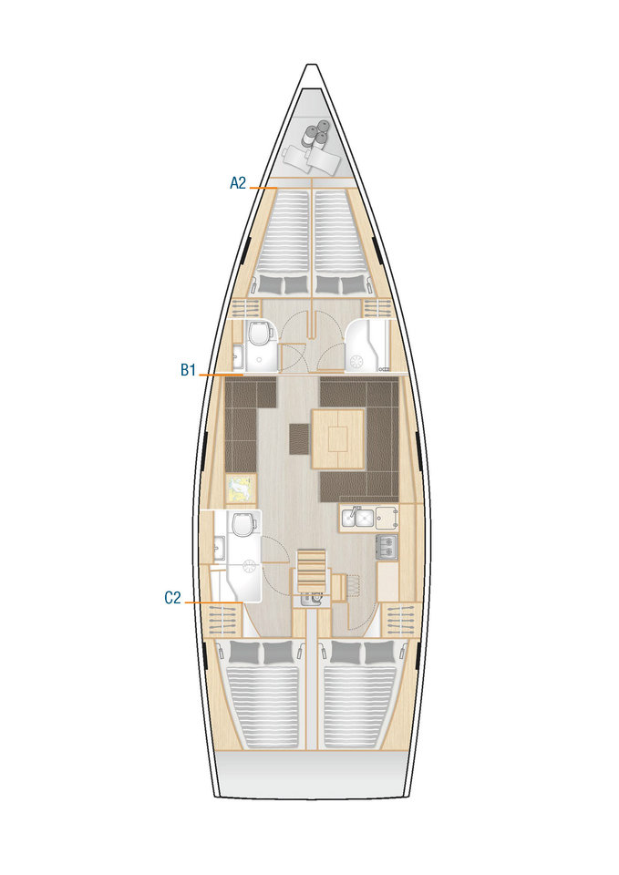Jachthuur in Biograd na Moru - Hanse Hanse 458 via SamBoat