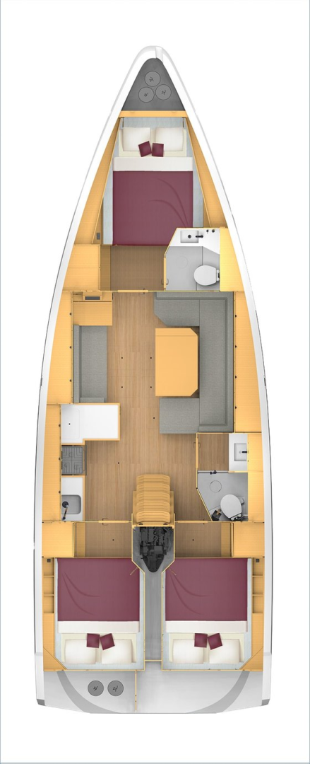 Bootverhuur Biograd na Moru goedkoop Bavaria C42