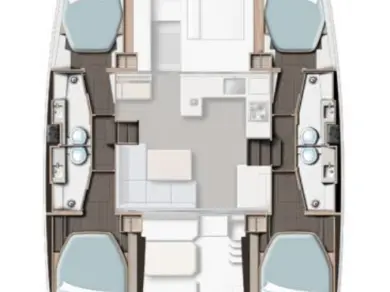 Huur een Leopard Catamarans / Robertson & Caine Leopard 42 - 4 cab. in Cannigione