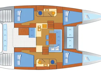 Verhuur Catamaran Lagoon met vaarbewijs