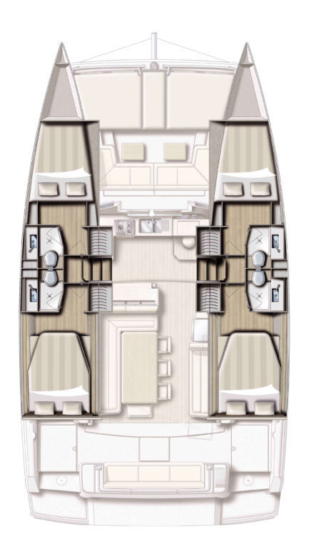 Verhuur Catamaran in Lefkáda - Bali Bali 4.1