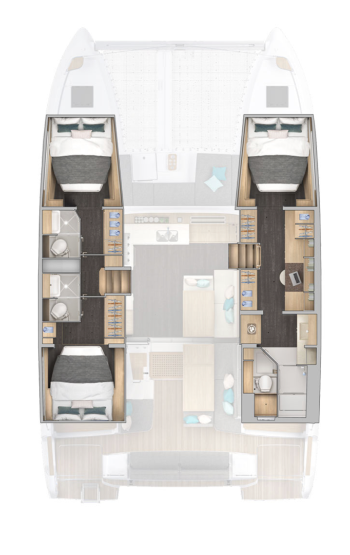 Verhuur Catamaran Lagoon met vaarbewijs